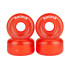 Rookie Disco Quad Roller Skate Wheels Clear Red 58mm 80A (4 Pack) 