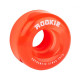 Rookie Disco Quad Roller Skate Wheels Clear Red 58mm 80A (4 Pack) 