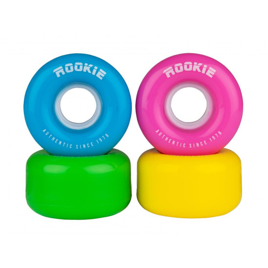 Rookie Disco Quad Roller Skate Wheels Multi 58mm 80A (4 Pack) 