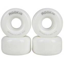 Rookie Disco Quad Roller Skate Wheels White 58mm 80A (4 Pack) 