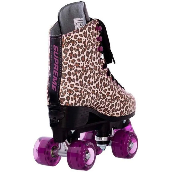 Supreme Rollers Del Rey Adjustable Roller Skates Leopard