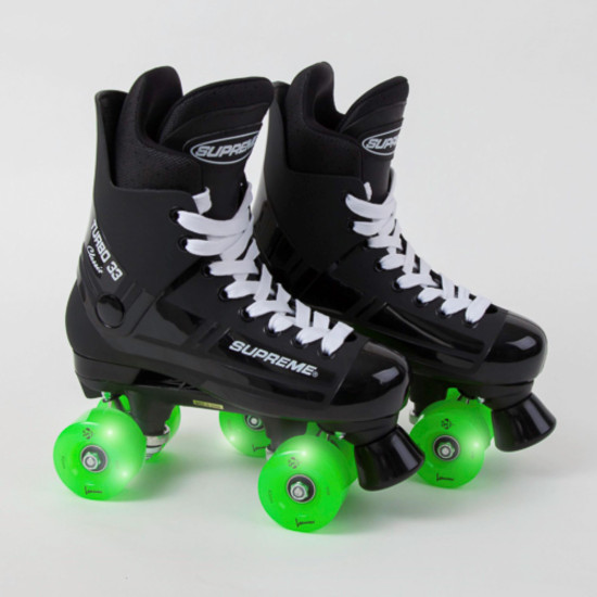Supreme Turbo 33 Quad Roller Skates - Light Up Wheels 