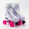Supreme Turbo 33 Quad Roller Skates White - Rio Coaster Wheels