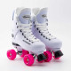 Supreme Turbo 33 Quad Roller Skates White - Rio Coaster Wheels