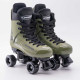 Supreme Turbo 33 Quad Roller Skates - Army Green with Rio Coaster Wheels