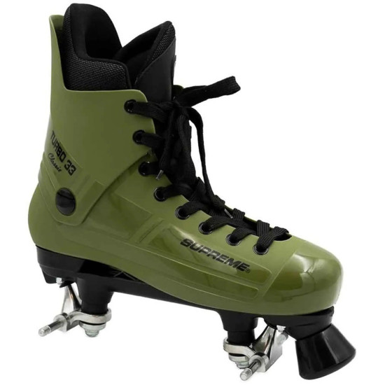 Supreme Turbo 33 Quad Roller Skates - No Wheels - Army Green