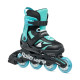 Rollerblade Microblade Junior Adjustable Inline Skates Black/Light Blue