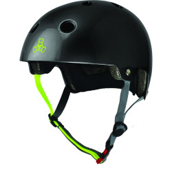 Triple 8 Brainsaver Helmet with EPS Liner - Black/Zest