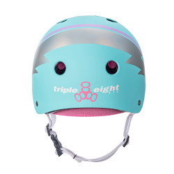 Triple Eight 8 Certified Sweatsaver Helmet - Teal Hologram