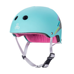 Triple 8 Certified Sweatsaver Helmet - Teal Hologram