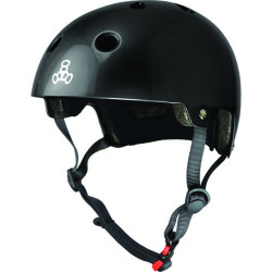 Triple 8 Brainsaver Matte Helmet with EPS Liner - All Black