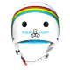 Triple 8 Cert Sweatsaver Helmet - Rainbow Sparkle White