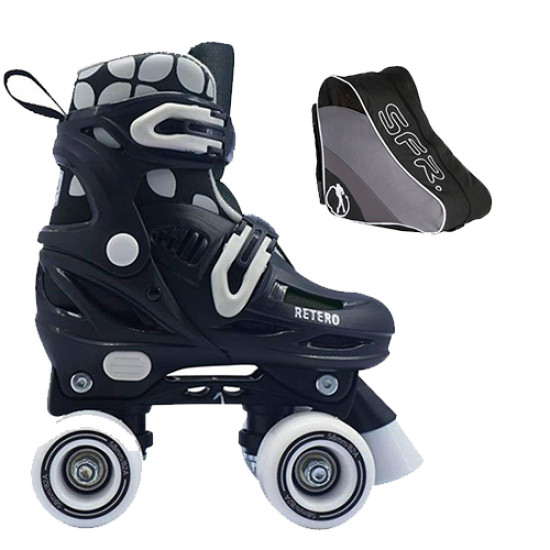 California Pro Retero Adjustable Quad Roller Skates - With Skate Bag 