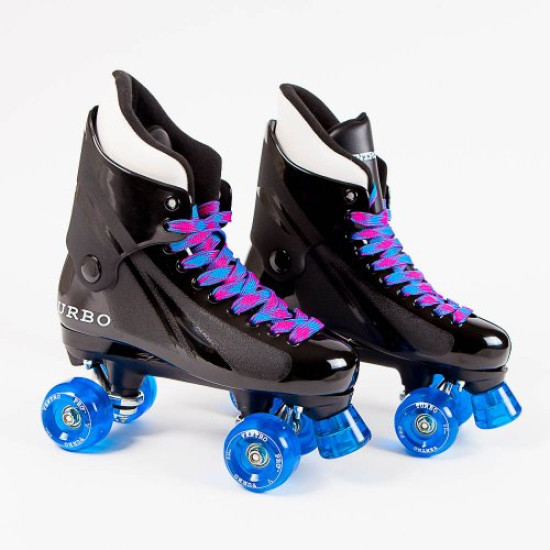 Ventro Pro Turbo Quad Roller Skates - Blue Pink