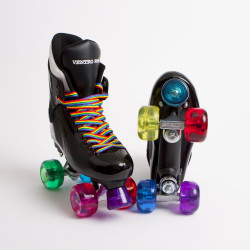 Ventro Pro Turbo Quad Roller Skates - Rainbow Ventro Wheels
