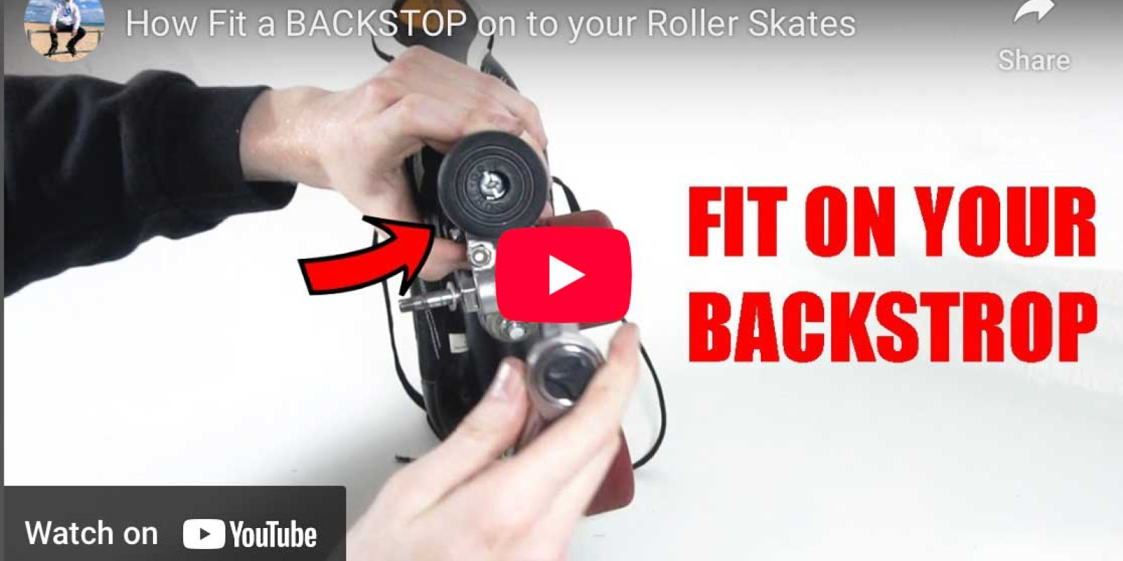 How to fit a back stop to your roller skates (video)