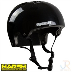 Harsh PRO EPS Safety Helmet - Gloss Black