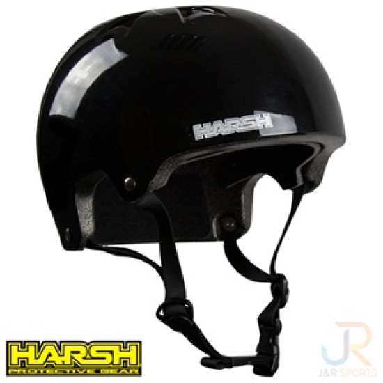 Harsh PRO EPS Safety Helmet - Gloss Black