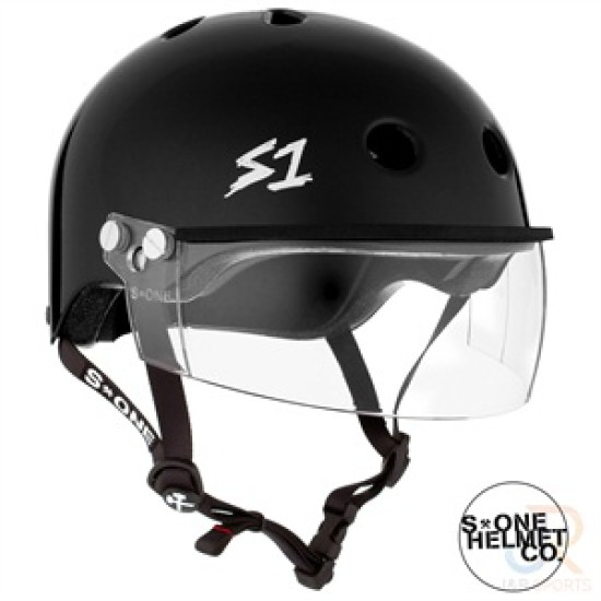 S1 Lifer Helmet with Visor - Black Gloss