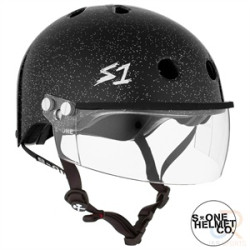 S1 Lifer Helmet with Visor - Black Glitter