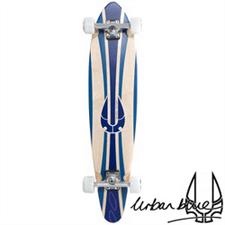 Urban Blue 38" Kicktail Longboard - Blue Icon, A5