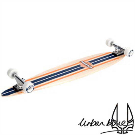 Urban Blue 44.5" Pintail Longboard - Son of David Blue, B2