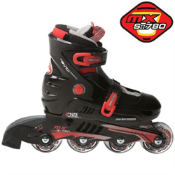 MX S780 Adjustable In-Line Skates Black/Red