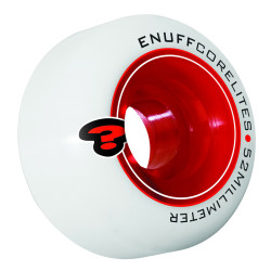 Enuff Corelites Skateboard Wheels White/Red