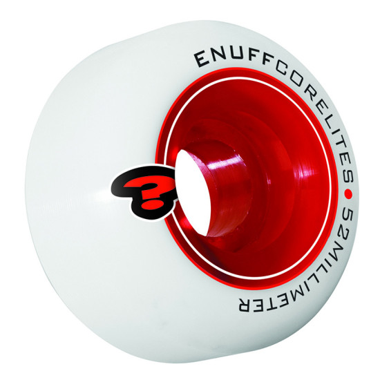 Enuff Corelites Skateboard Wheels White/Red