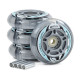 SFR Inline Light Up Wheels - Silver (Pack of 4)