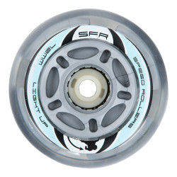 SFR Inline Light Up Wheels - Silver (Pack of 4)