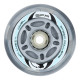 SFR Inline Light Up Wheels - Silver (Pack of 4)