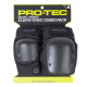 Pro-Tec Street Pad Set Knee/Elbow Combo Open Back Pad Set Black