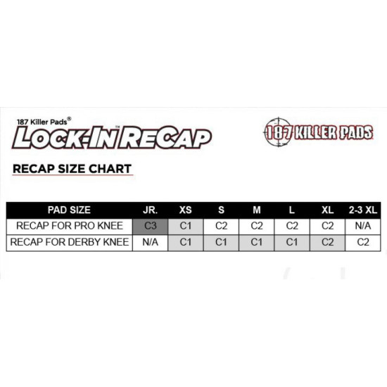 187 Standard Knee Pads Recaps (Pk 2)