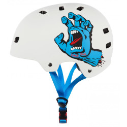 Bullet x Santa Cruz Helmet Screaming Hand White