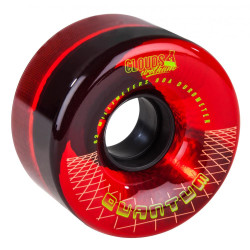 Clouds Urethane Quantum Wheels (Pack of 4) Clear Red