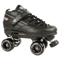 Sure-Grip Rock GT-50 Aerobic Outdoor Quad Roller Skates Black