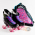 Ventro Pro Turbo Quad Roller Skates - Glitter Light Up Flashing Wheels Package