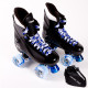 Ventro Pro Turbo Blue Quad Roller Skates with  Skate Bag 